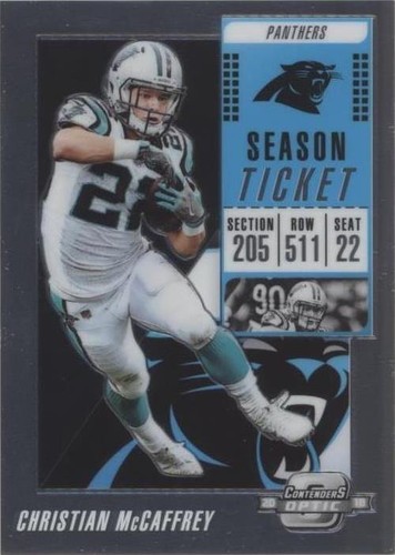 2018 Panini Contenders Optic Christian McCaffrey #76