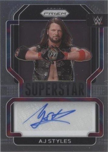 2022 Panini Prizm WWE - AJ Styles #SA-AJS