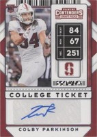 2020 Panini Contenders Draft Picks Colby Parkinson #144