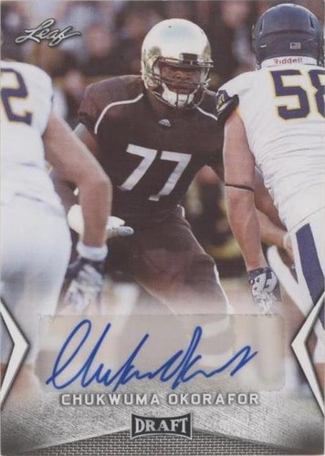 2018 Leaf Draft Chukwuma Okorafor #BA-CO1