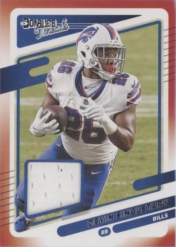 2021 Panini Donruss Devin Singletary #DT38