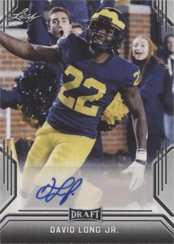 2019 Leaf Draft David Long Jr. #BA-DL4