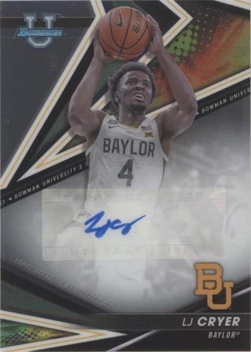2022-23 Bowman University Best - LJ Cryer #BOA-LC