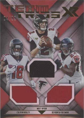 2019 Panini XR Calvin Ridley Devonta Freeman Matt Ryan #TT-AF
