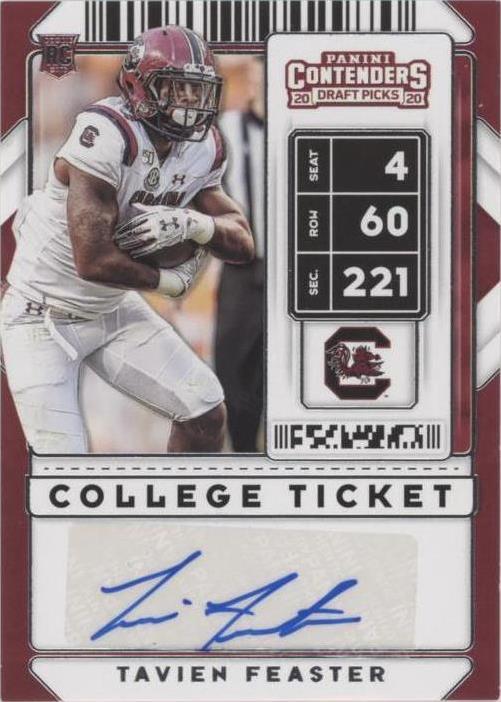 2020 Panini Contenders Draft Picks Tavien Feaster #298