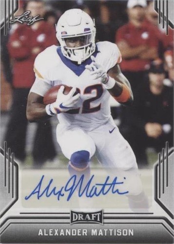 2019 Leaf Draft Alexander Mattison #BA-AM2