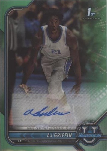2021-22 Bowman University - AJ Griffin #BCPA-AG