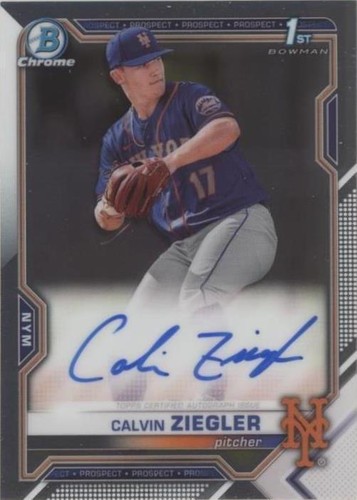 2021 Bowman Draft - Calvin Ziegler #CDA-CZ