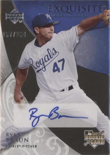 2007 Upper Deck Exquisite Rookie Signatures - Ryan Braun #122