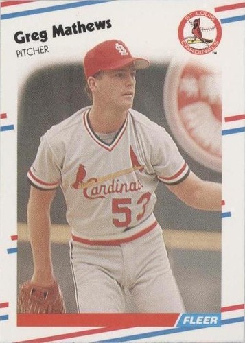 1988 Fleer - Greg Mathews #41