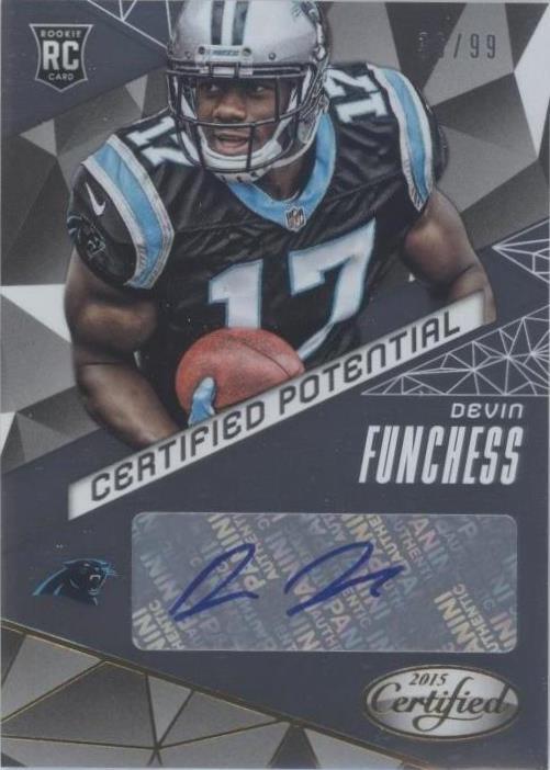 Devin Funchess 2015 certificado Panini #CP-DF
