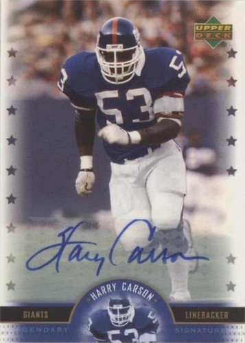 2005 Upper Deck NFL Legends Harry Carson #LS-HC