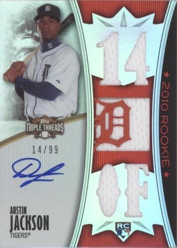 2010 Topps Triple Threads - Austin Jackson #140