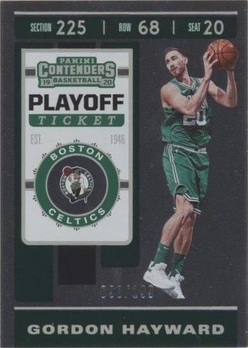 2019-20 Panini Contenders - Gordon Hayward #35