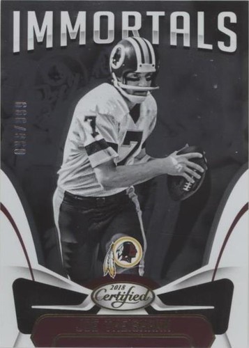 2018 Panini Certified Joe Theismann #119