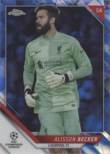 2021-22 Topps Chrome UCL Sapphire Edition Alisson Becker #46