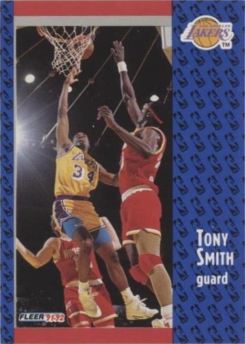 1991-92 FLEER TONY SMITH LOS ANGELES LAKERS #303 | eBay