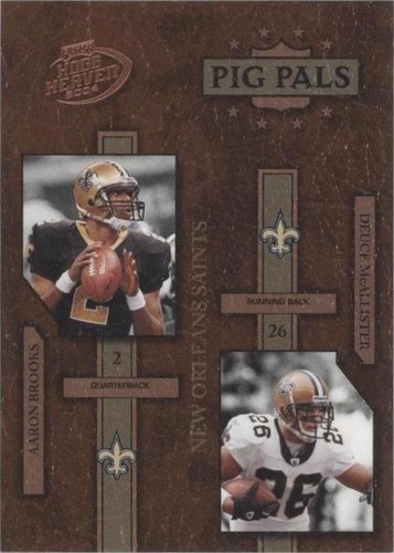 2004 Playoff Hogg Heaven Aaron Brooks Deuce McAllister #PP-19