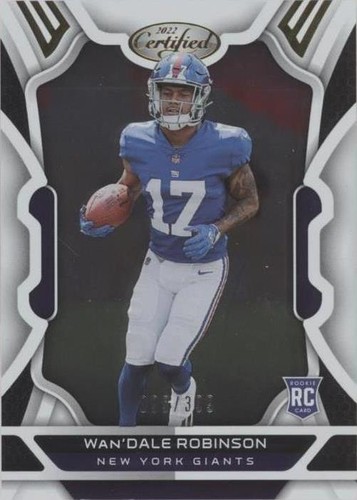 2022 Panini Certified Wan'Dale Robinson #137