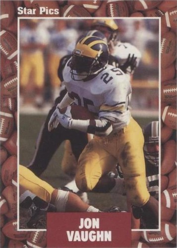 1991 Star Pics Jon Vaughn #72