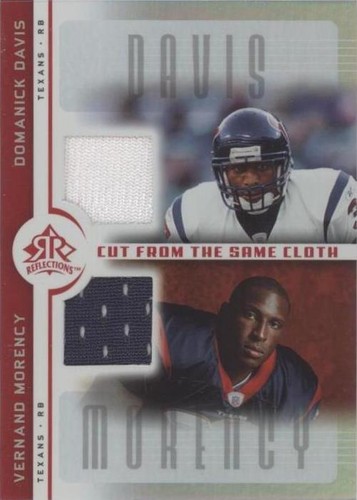 2005 Upper Deck Reflections Domanick Davis Vernand Morency #CC-DM