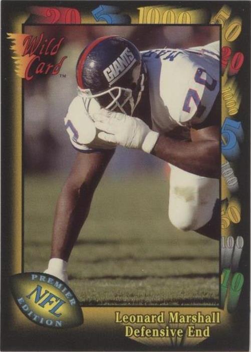 1991 Wild Card Leonard Marshall #145