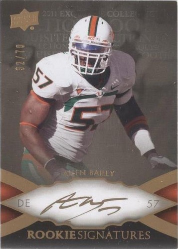 2011 Upper Deck Exquisite Collection Allen Bailey #103