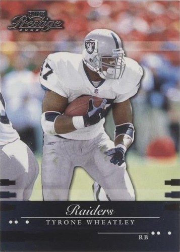 2002 Playoff Prestige Tyrone Wheatley #106