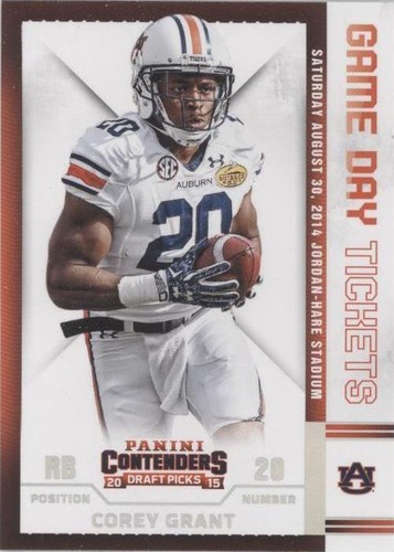 2015 Panini Contenders Draft Picks Corey Grant #60