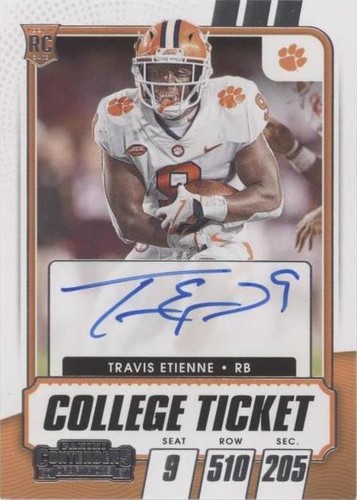 2021 Panini Contenders Draft Picks Travis Etienne #112