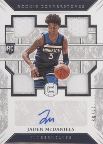 2020-21 Mosaic Blue Reactive #235 Jaden McDaniels (RC