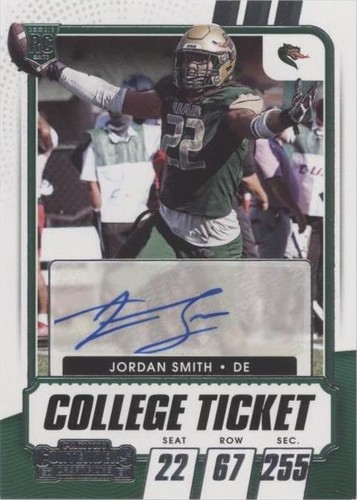 2021 Panini Contenders Draft Picks Jordan Smith #291
