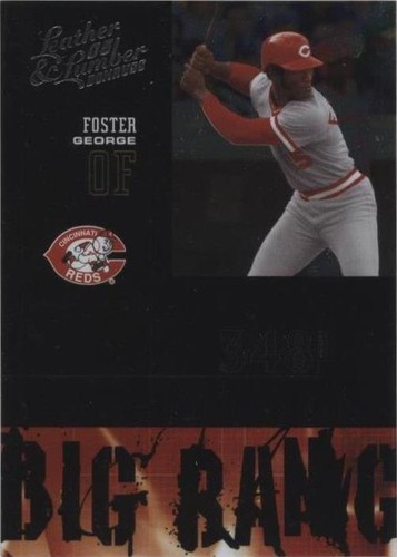 2005 Donruss Leather & Lumber - George Foster #BB-13