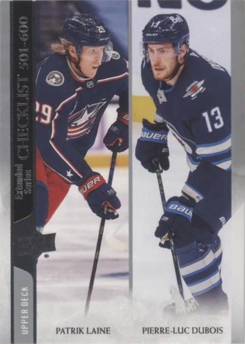 2020-21 Upper Deck Extended Series - Patrik Laine Pierre-Luc Dubois #699