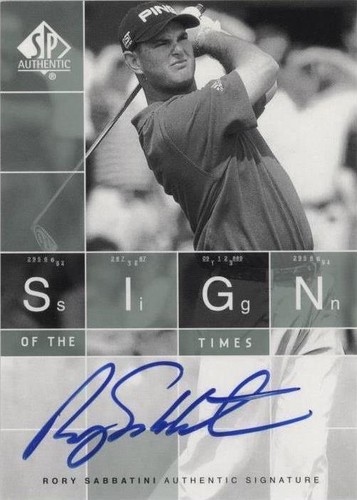 2002 SP Authentic - Rory Sabbatini #ST-RS