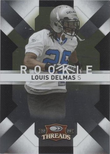2009 Donruss Threads Louis Delmas #167