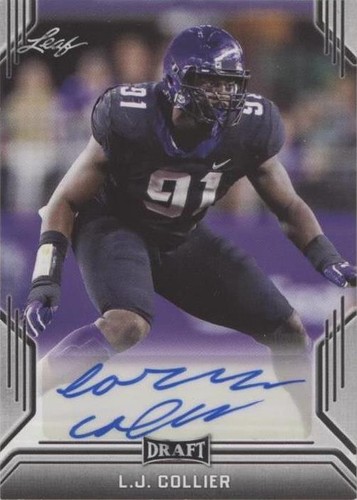 2019 Leaf Draft L.J. Collier #BA-LJC