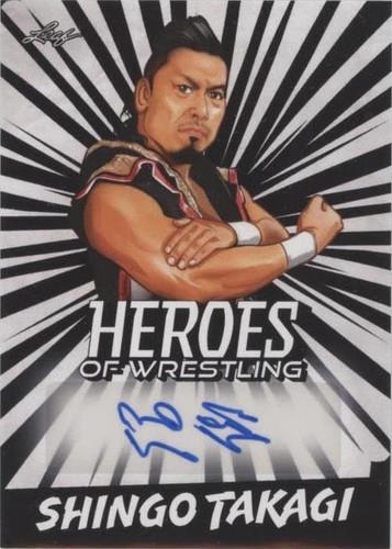 2023 Leaf Heroes of Wrestling - Shingo Takagi #BA-ST1