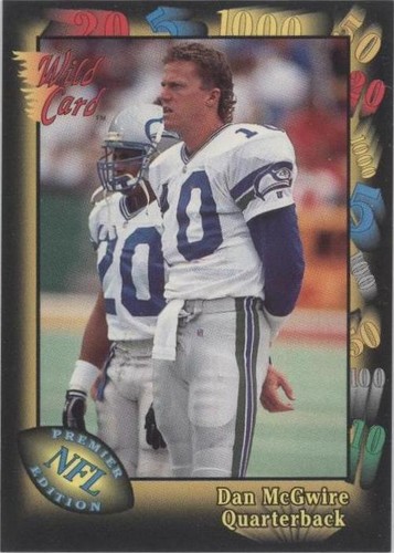 1991 Wild Card Dan McGwire #34