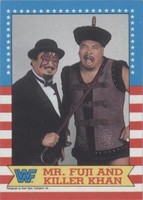 1987 Topps WWF - Killer Khan Mr. Fuji #17