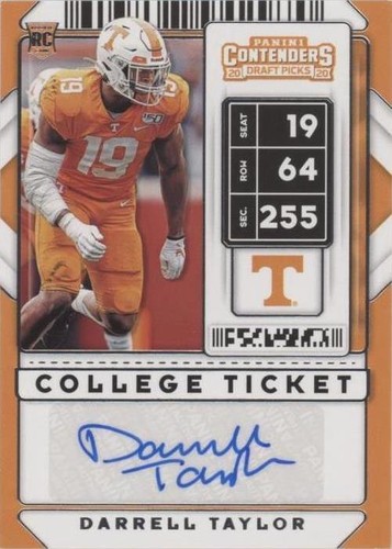 2020 Panini Contenders Draft Picks Darrell Taylor #276