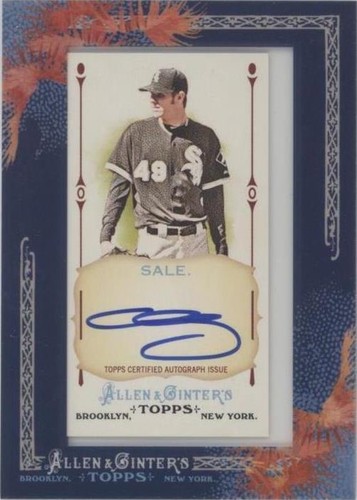 2011 Topps Allen & Ginter's - Chris Sale #AGA-CS