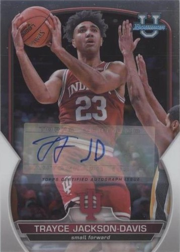2022-23 Bowman University Chrome - Trayce Jackson-Davis #42