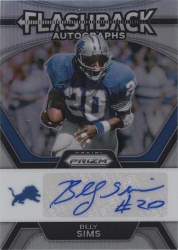 2023 Panini Prizm Billy Sims #FA-BS