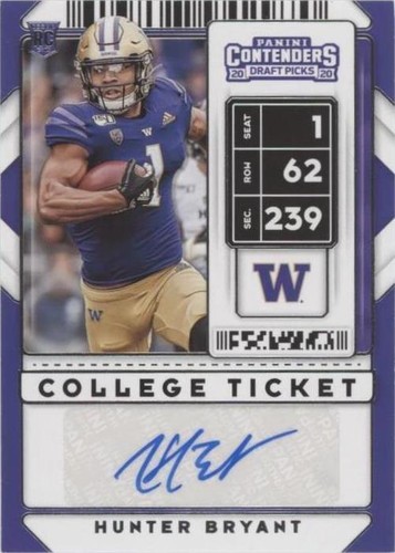 2020 Panini Contenders Draft Picks Hunter Bryant #208