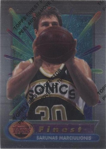 1994-95 Topps Finest - Sarunas Marciulionis #328