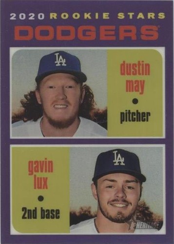 2020 Topps Heritage - Dustin May Gavin Lux #THC-188