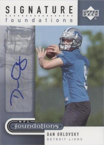 2005 Upper Deck NFL Foundations Dan Orlovsky #SF-DO