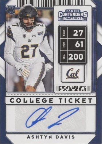 2020 Panini Contenders Draft Picks Ashtyn Davis #218