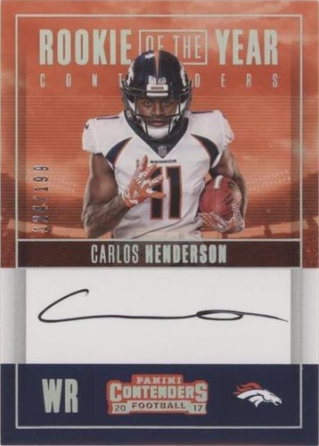 2017 Panini Contenders Carlos Henderson #RY-CH